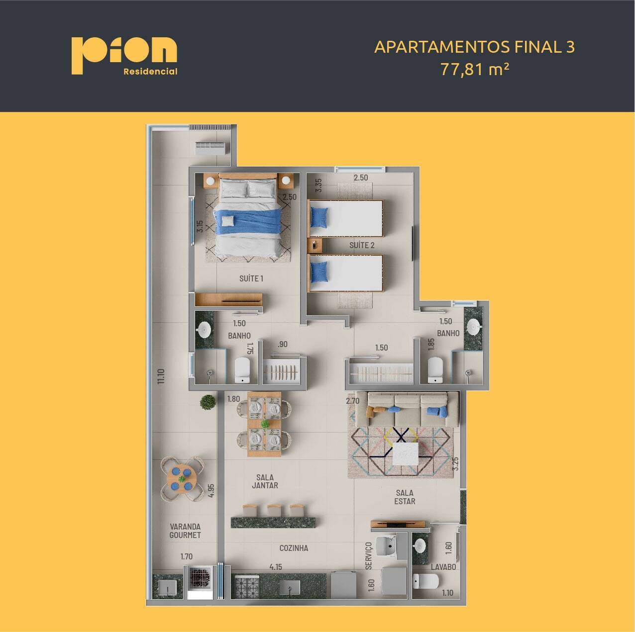 Apartamento, 2 quartos, 79 m² - Foto 8