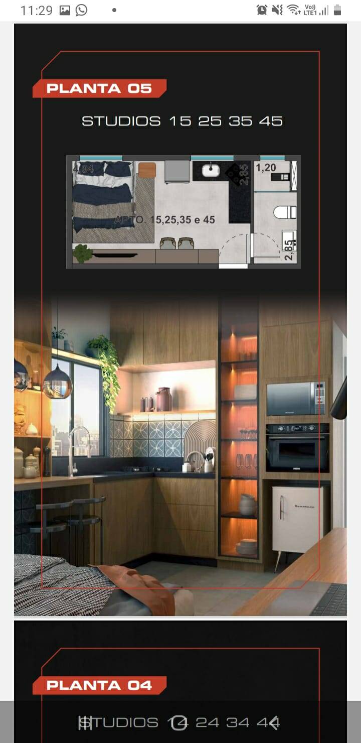 Apartamento, 1 quarto, 21 m² - Foto 9