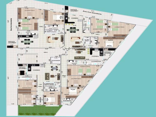 #595 - Apartamento para Venda em Poços de Caldas - MG