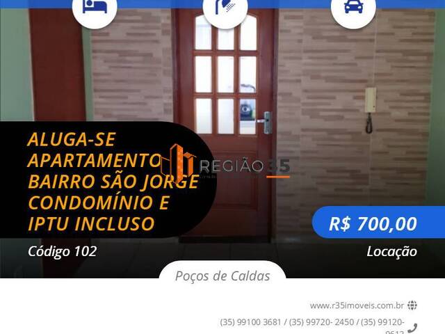 #111 - Apartamento para Locação em Poços de Caldas - MG - 2